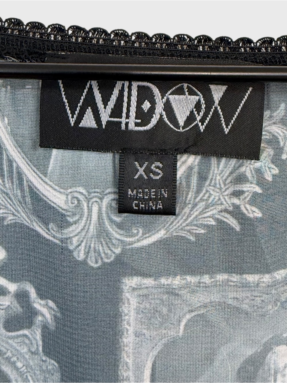 Widow Black White Forbidden Memories Creepy Photo Baby Doll Mini Dress Size XS - Picture 8 of 10